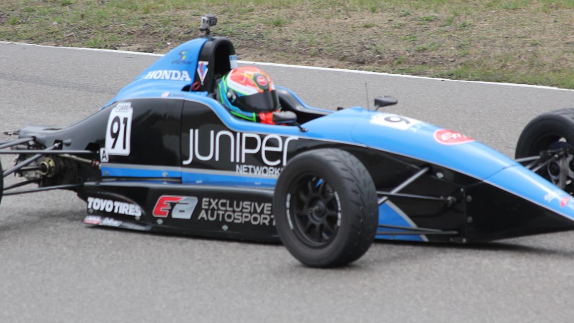 Hanratty signs with Exclusive Autosport for second year of F1600 competition. Proudly announces Juniper Networks partnership