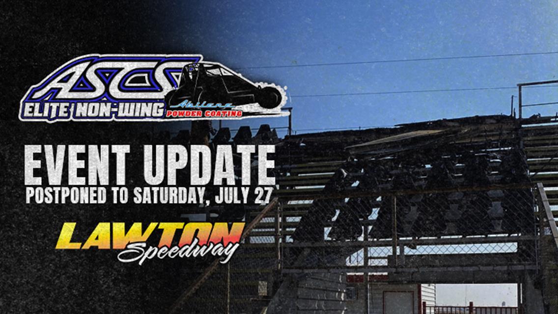 ASCS Elite Non-Wing At Lawton Speedway Rescheduled To July 27