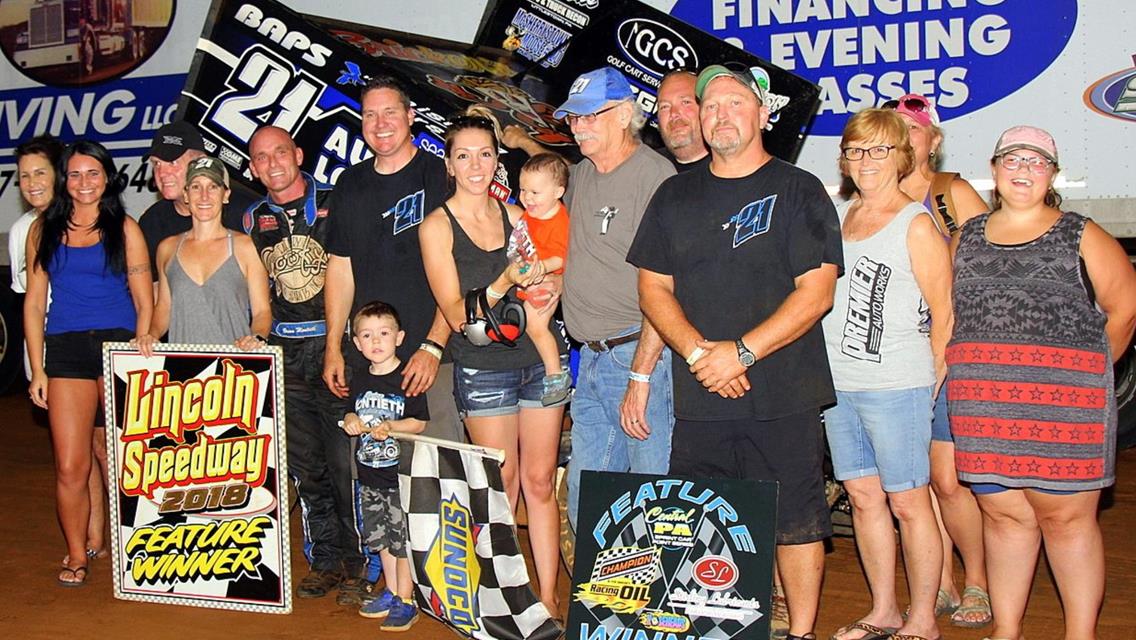 BRIAN MONTIETH WINS FOURTH LINCOLN SPEEDWAY 410 SPRINT FEATURE OF 2018