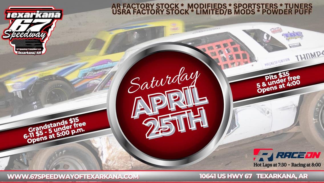 Our next race is April 25th!!