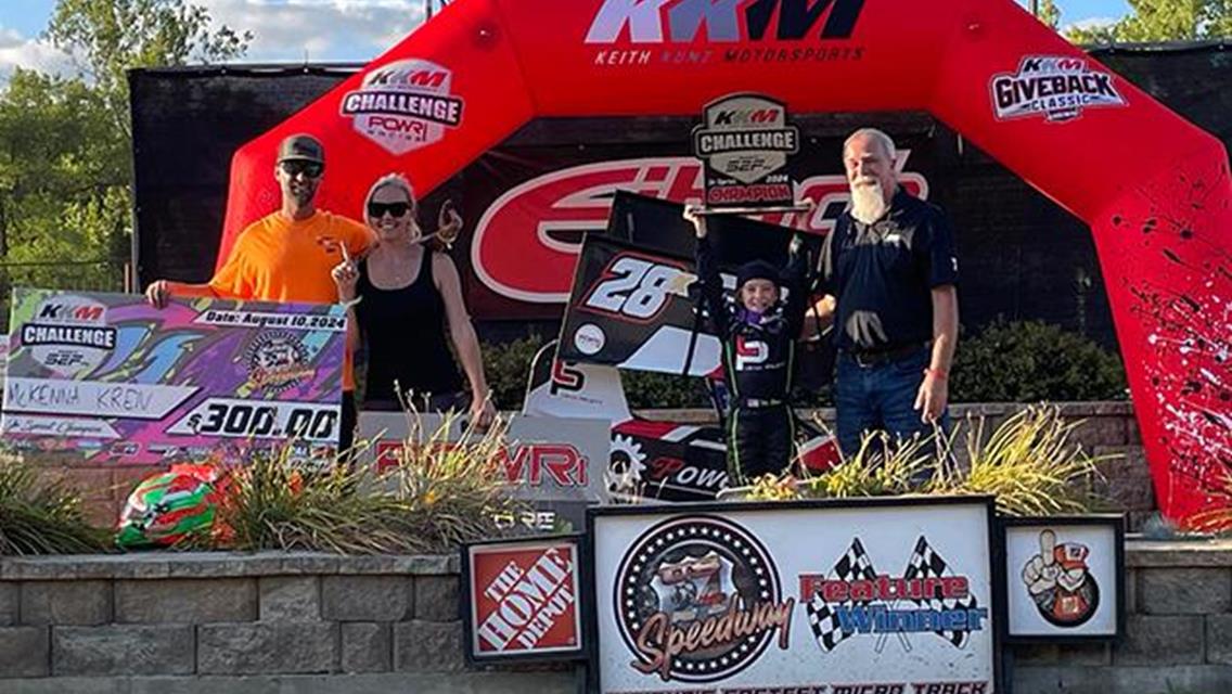 McKenna Kren and TJ Stark Shine at US-24 in KKM Challenge Championship Night Support Division Wins