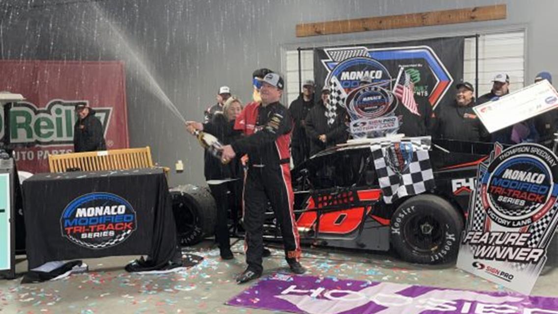 Strong Point: Ron Silk Wins Monaco Modified Series Propane Plus Heating &amp; Cooling 75 At Thompson