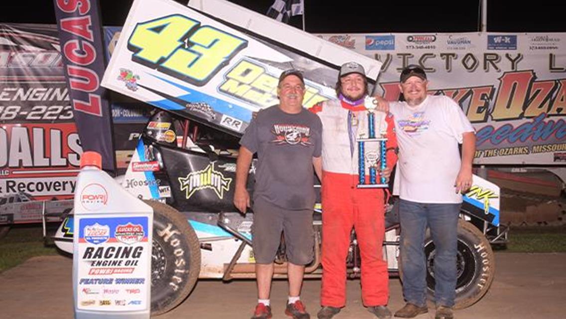 Jacob Greenwood Victorious at Lake Ozark Speedway in POWRi LOS 305 Sprints