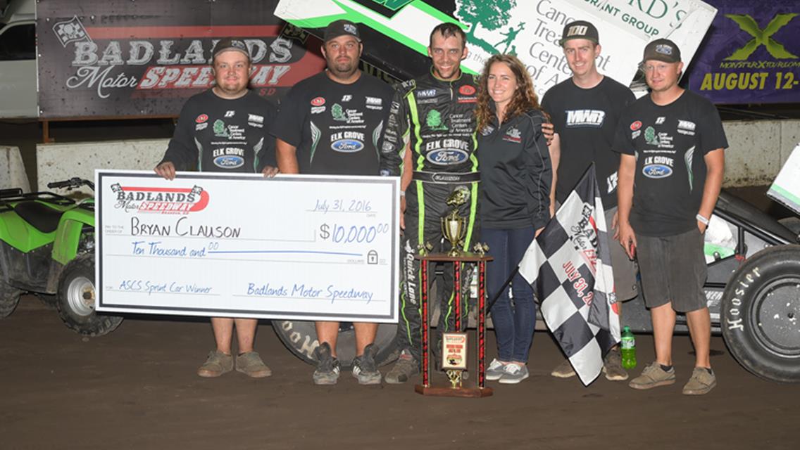 Bryan Clauson Nets $10,000 At Badlands Motor Speedway With Lucas Oil ASCS