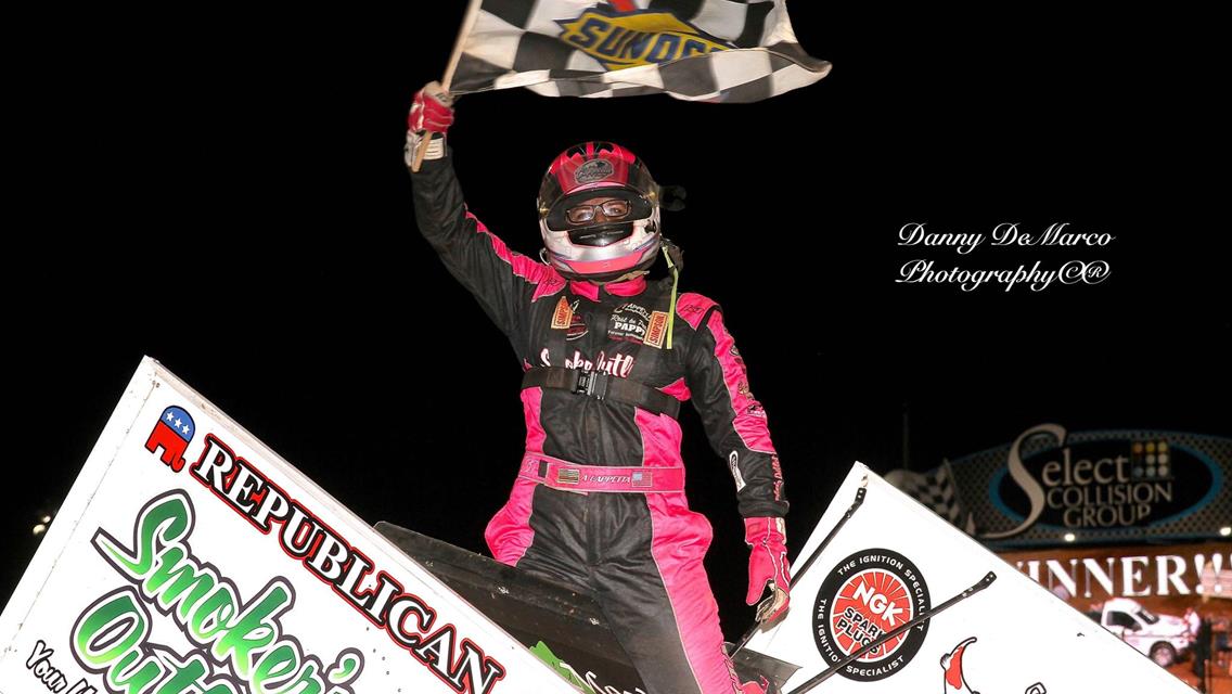 Ashley Cappetta Claims First Lincoln Speedway Victory