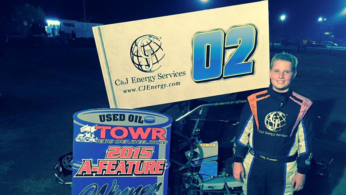 Freeman Wraps Up TOWR Title with Top Five at Superbowl Speedway