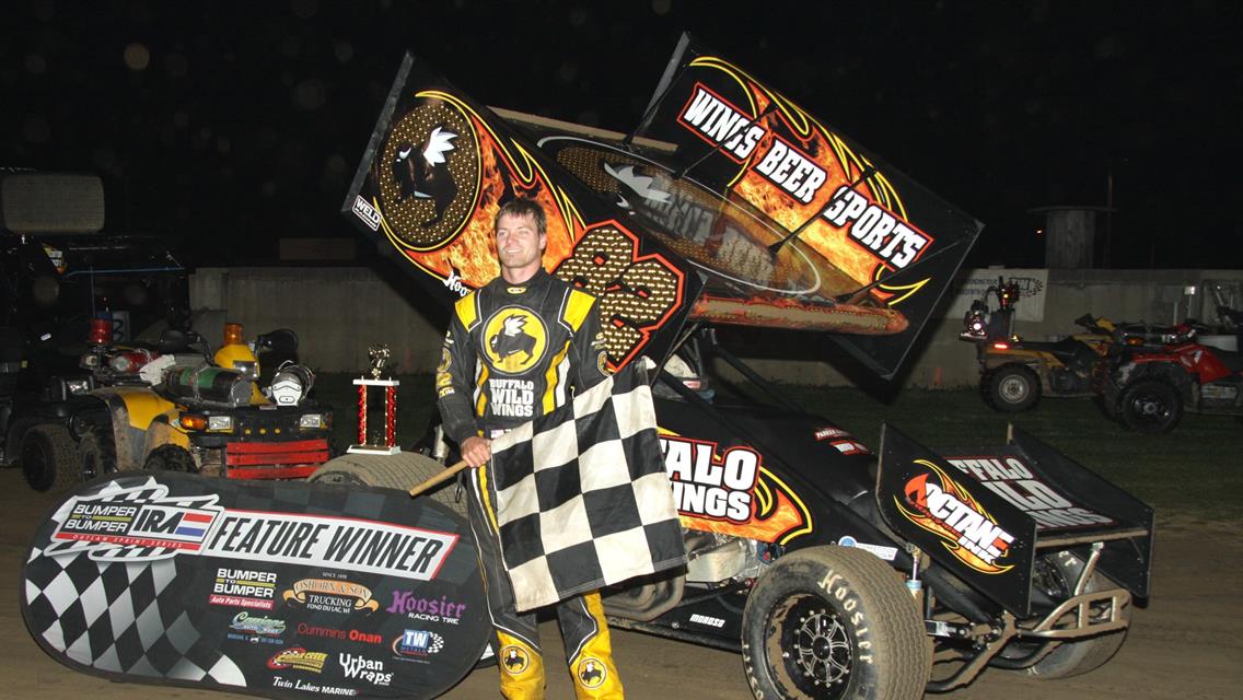 DUSTY ZOMER MAKES SIDE TRIP PAYOFF WITH CHECKERED FLAG CLASSIC IRA WIN AT DODGE COUNTY!