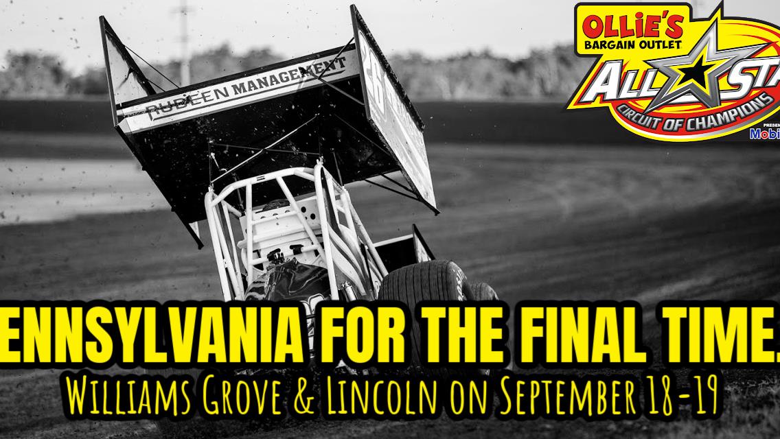 The All Stars are set for final PA visit of 2020 with starts at Williams Grove and Lincoln