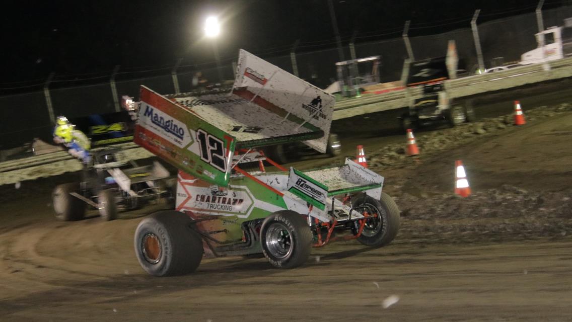 Hull, Tanner Split SCoNE Wins in Rainy Dirt Duels at NHMS Flat Track