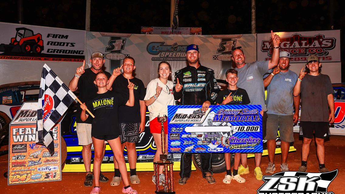 Cherokee Speedway (Gaffney, SC) – Mid-East Super Late Model Series – Grassy Smith Memorial – July 3rd, 2024. (ZSK Photography)