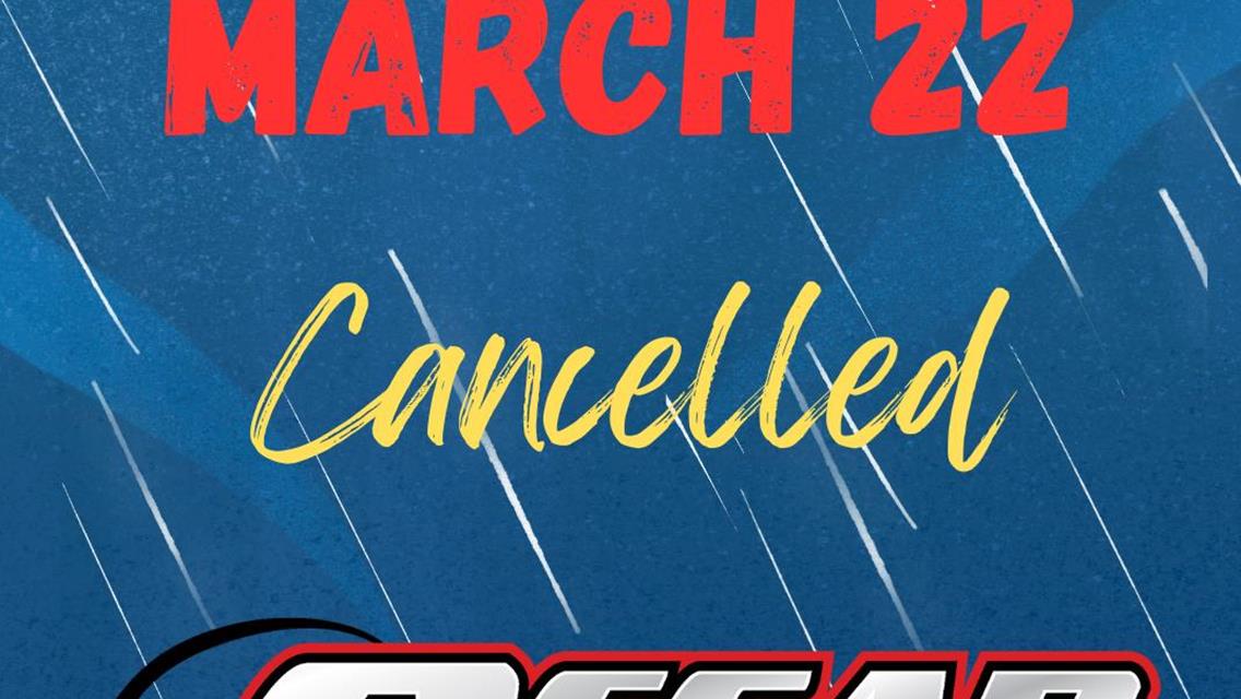 Friday - March 22 - Cancelled
