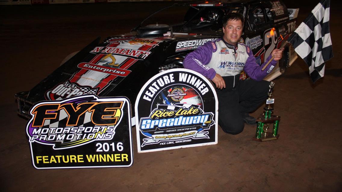 Olson Fifteen Grand Winner at Rice Lake Speedway