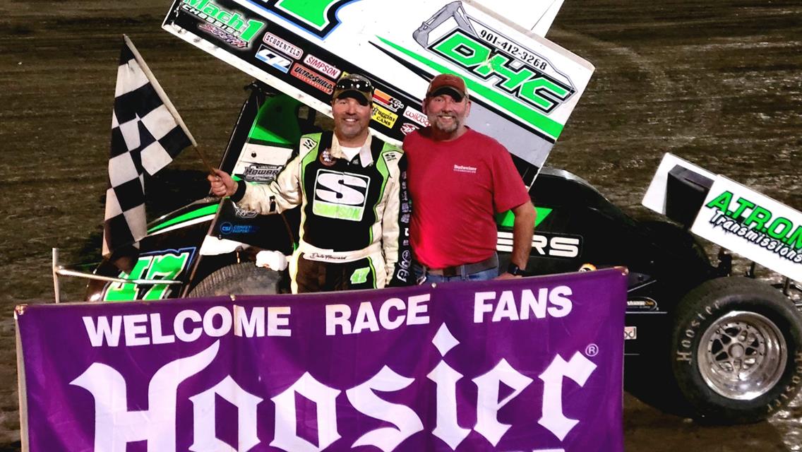 HOWARD AND BOWDEN SCORE USCS FLIP FLOP 50 WINS AT Riverside Speedway