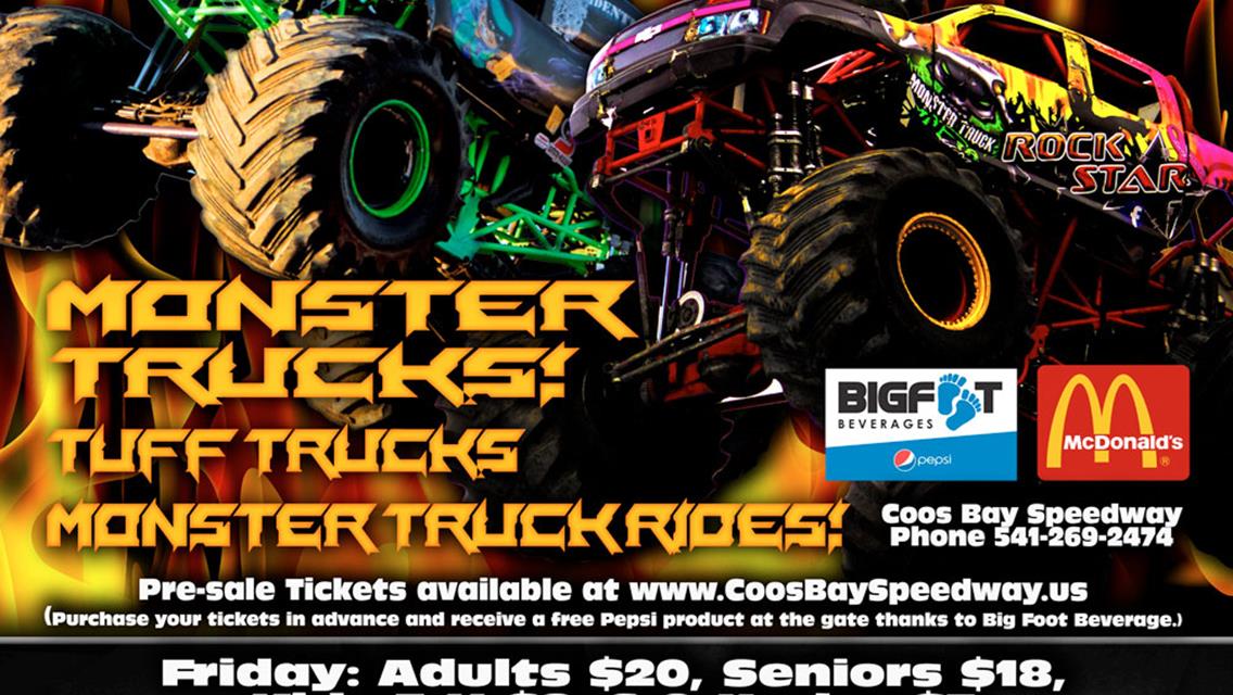 Monster Truck Tickets Now Avaiable Online