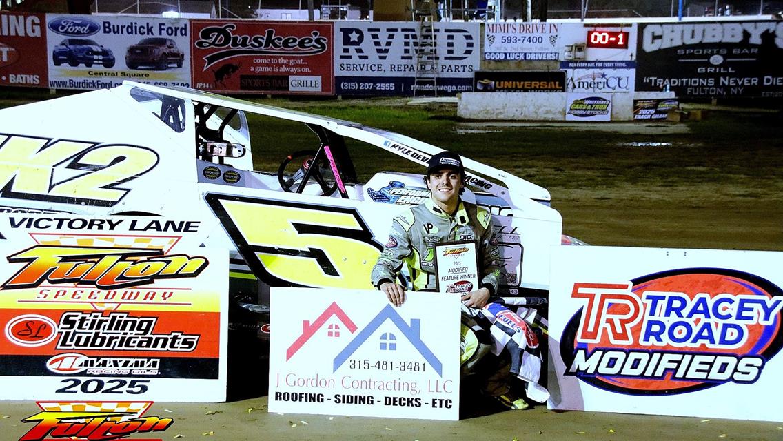 Kyle Devendorf Wins Fulton Speedway Championship Night Modified Feature