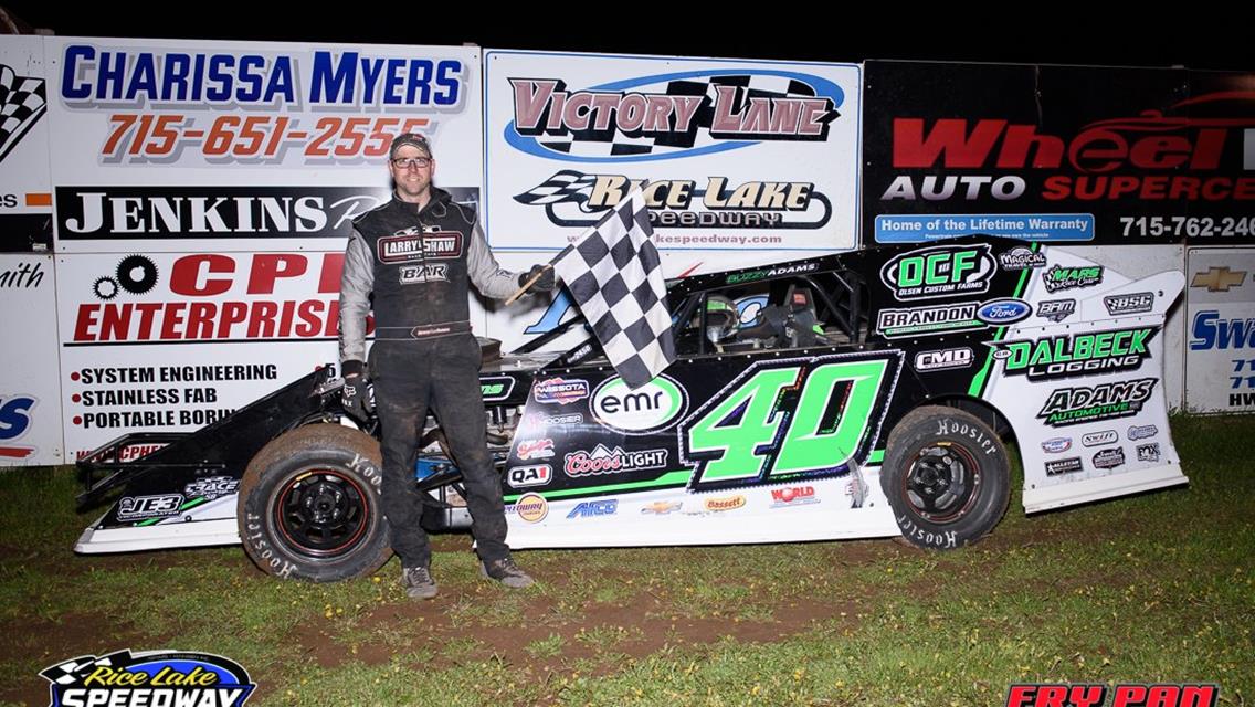 Buzzy Adams sweeps at Rice Lake for first win of 2022