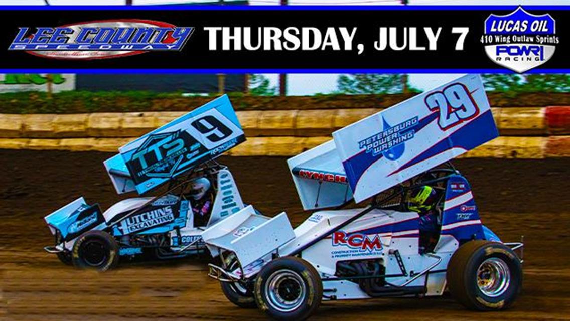 POWRi 410-Wing Outlaws Prepares for Lee County Speedway &amp; Fair Premier