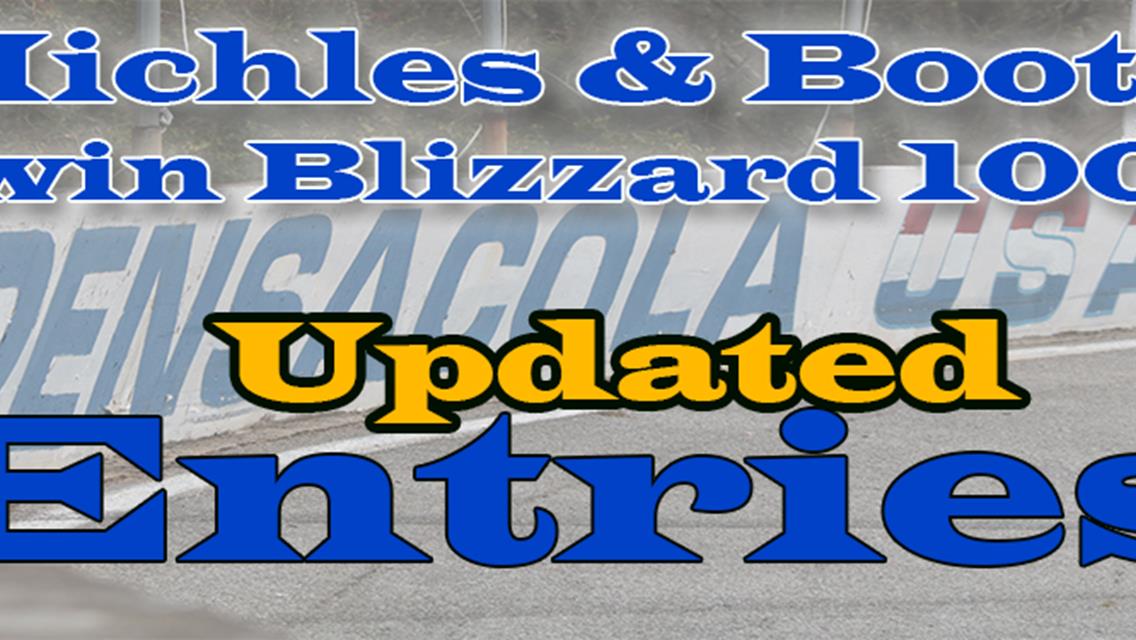 Now 39 Entries for the Twin Blizzards this Weekend.