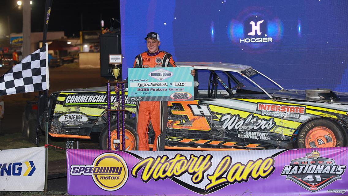 IMCA Double Down Prelude checkers are first for Rowdee Van Genderen