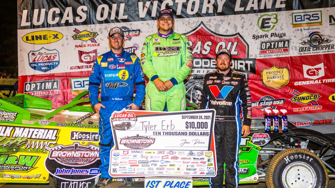 Tyler Erb Gets Seventh Lucas Oil Win of the Season at Brownstown