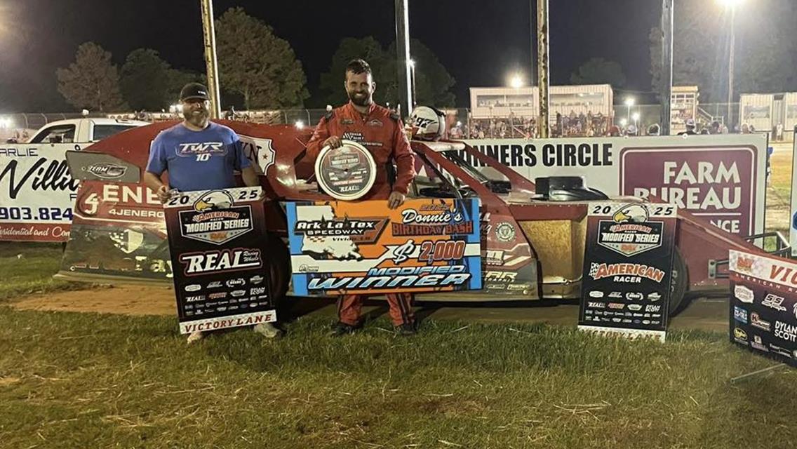 Ark-La-Tex Speedway (Vivian, La.) – USRA American Racer Modified Series – Donnie&#39;s Birthday Bash – April 19th, 2025.