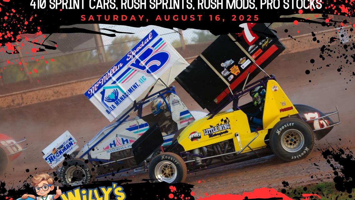 FINAL BALA “SUPER SERIES” EVENT OF 2025 FOR “410” SPRINTS SATURDAY AT SHARON; RUSH SPRINTS, RUSH MODS &amp; PRO STOCKS ALSO IN ACTION