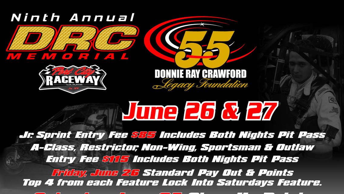 Payout for 9th Annual Donnie Ray Crawford Memorial Released