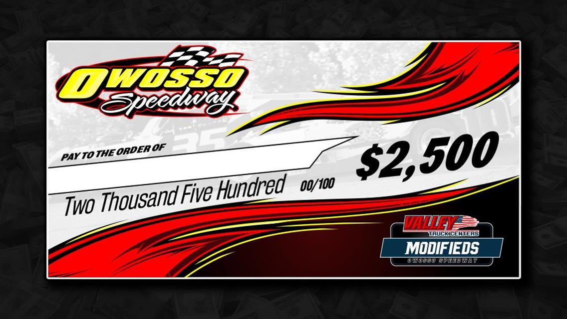 Owosso $2500 to Win Valley Truck Modified Racers Tire Order Form and procedure.