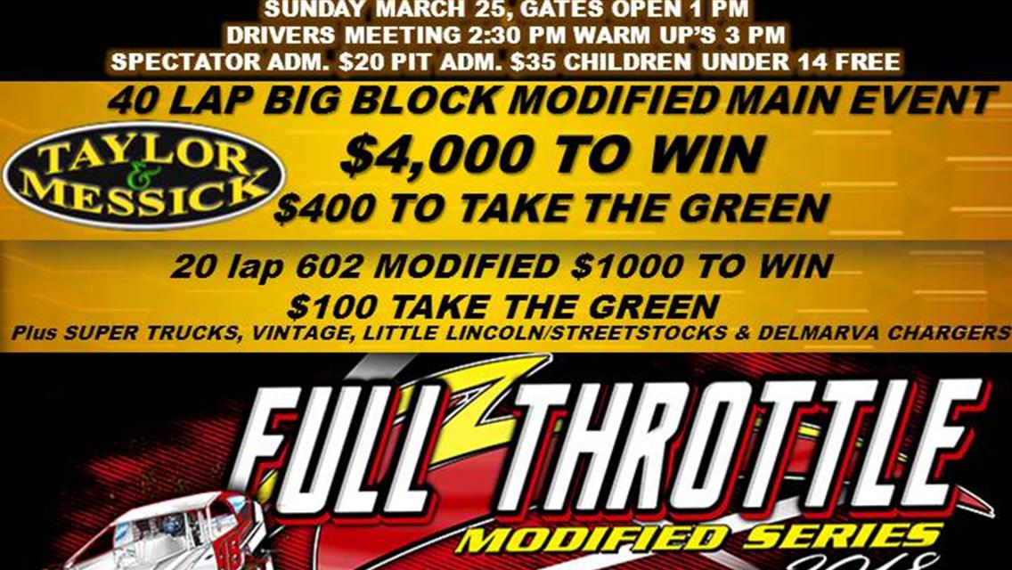 Race Week in Delaware as the FULL THROTTLE SERIES RETURNS FOR 2018