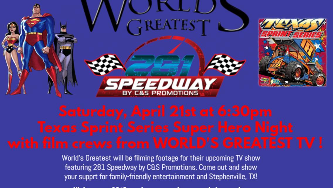 281 Speedway by C&amp;S Promotions selected for World&#39;s Greatest TV Show!