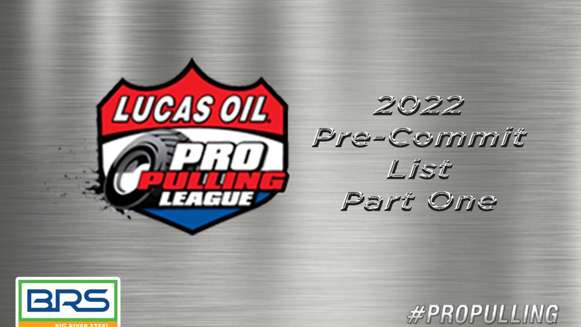 Pro Pulling League Releases First Group of Pre-Commits for 2022 Champions Tour Season