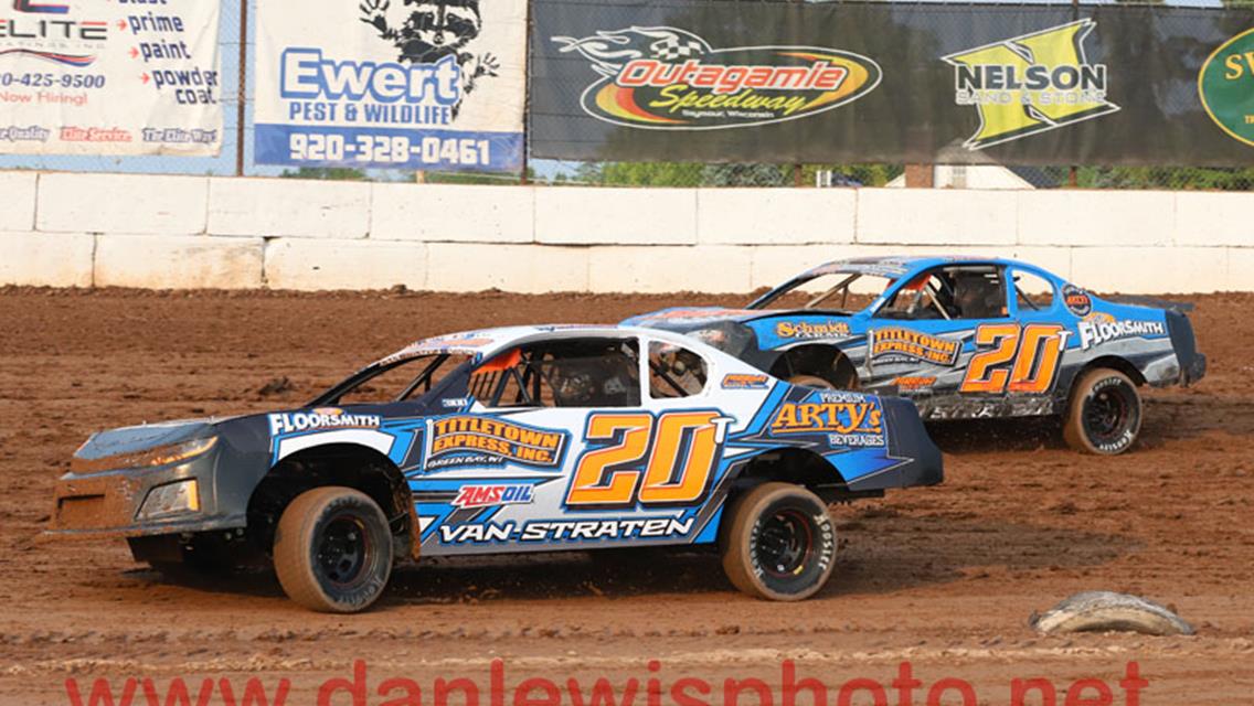 Bartz and Arneson back in victory lane at Outagamie Speedway.