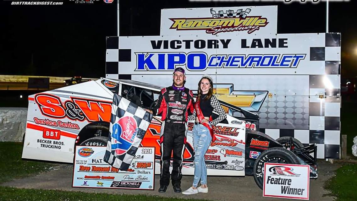 Williamson Defends Home Turf; Scores BRP Modified Tour Win at Ransomville