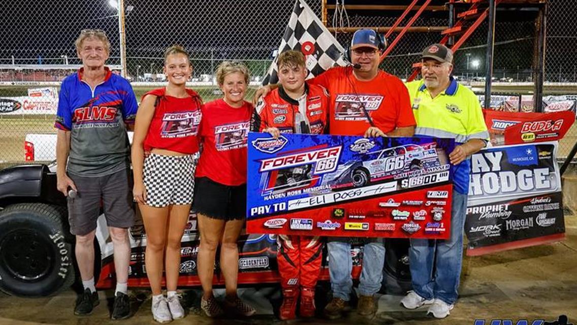 Eli Ross claimed a career $6,600 payday in the third annual Hayden Ross Memorial on Saturday, June 28 at Thunderbird Speedway.