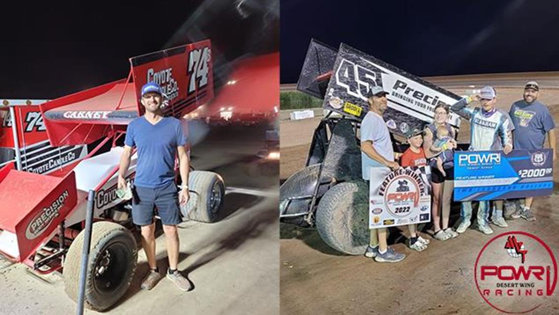 John Carney II &amp; Casey Burkham Split Weekend Wins with POWRi DWSS at Route 66