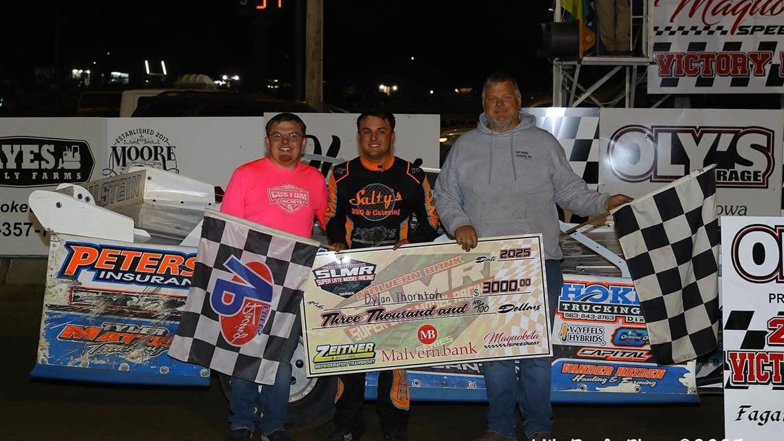 Maquoketa Speedway (Maquoketa, IA) – Malvern Bank East Series – May 24th, 2025. (Mike Ruefer photo)