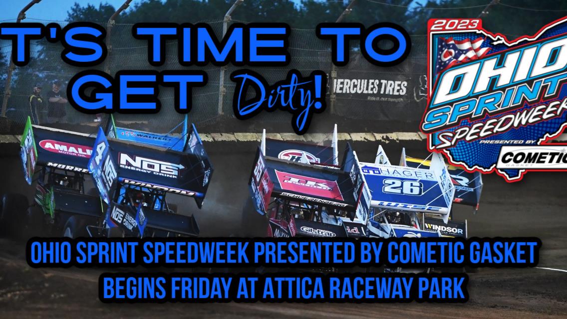 Ohio Sprint Speedweek presented by Cometic Gasket begins Friday at Attica Raceway Park