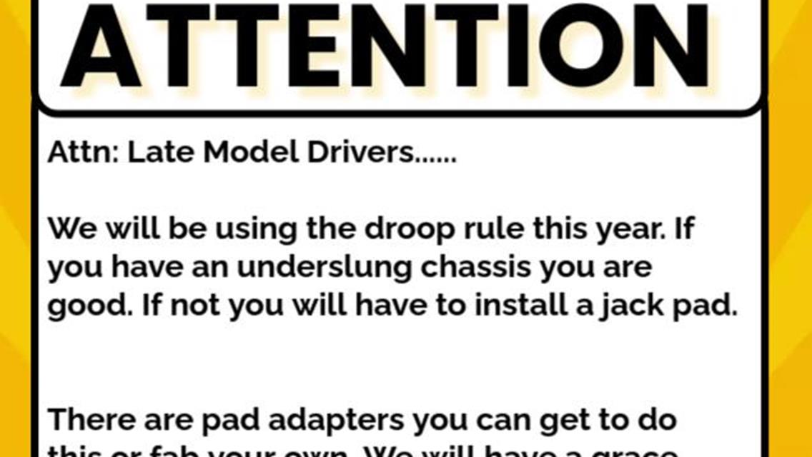 Late Models Droop Rule