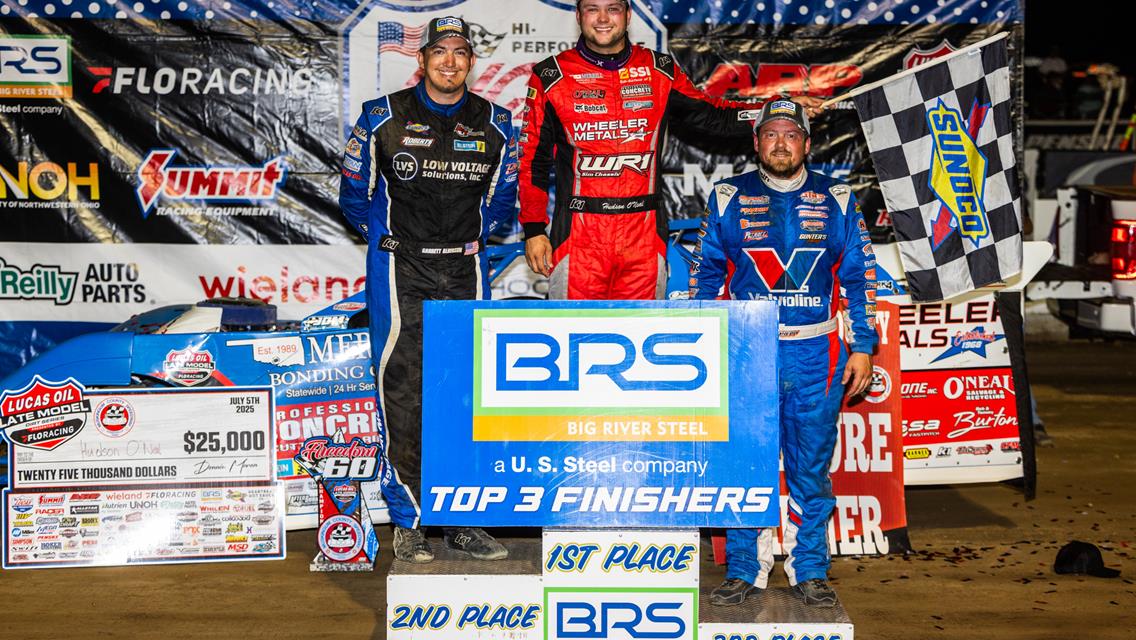 Muskingum County Speedway (Zanesville, OH) – Lucas Oil Late Model Dirt Series – Freedom 60 – July 5th, 2025. (Heath Lawson Photo)