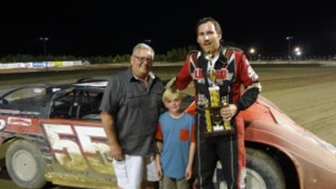 ELLIOTT BREAKS ON FINAL TURN - LINGO, JR. DRIVES BY FOR LATE MODEL WIN