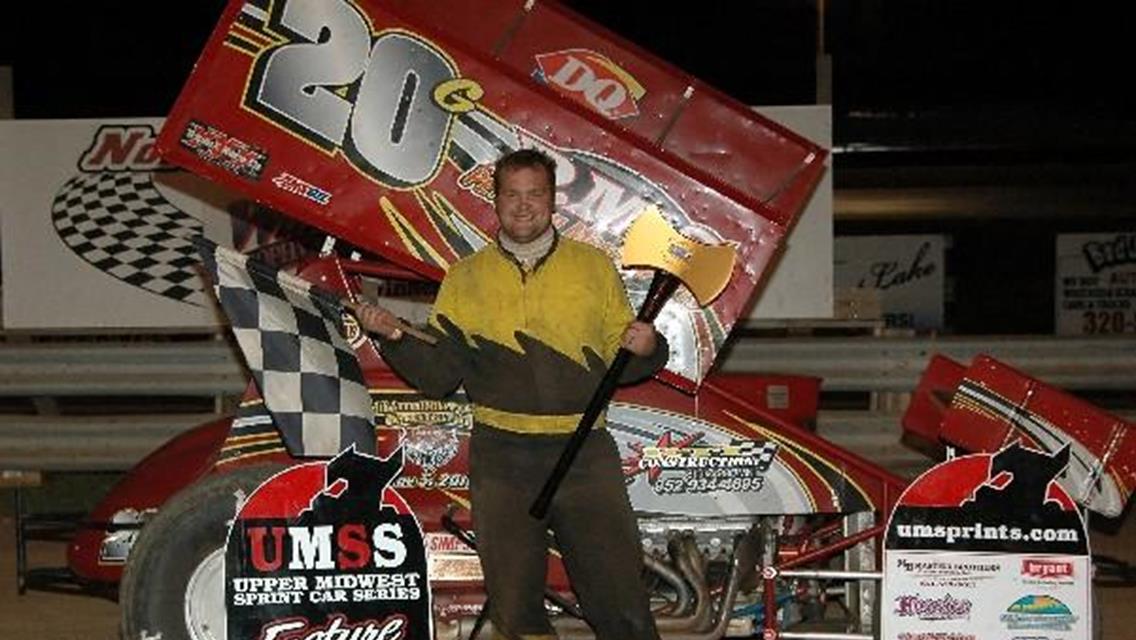 Chris Graf Grabs the Mighty Axe on Night #2 at North Central Speedway