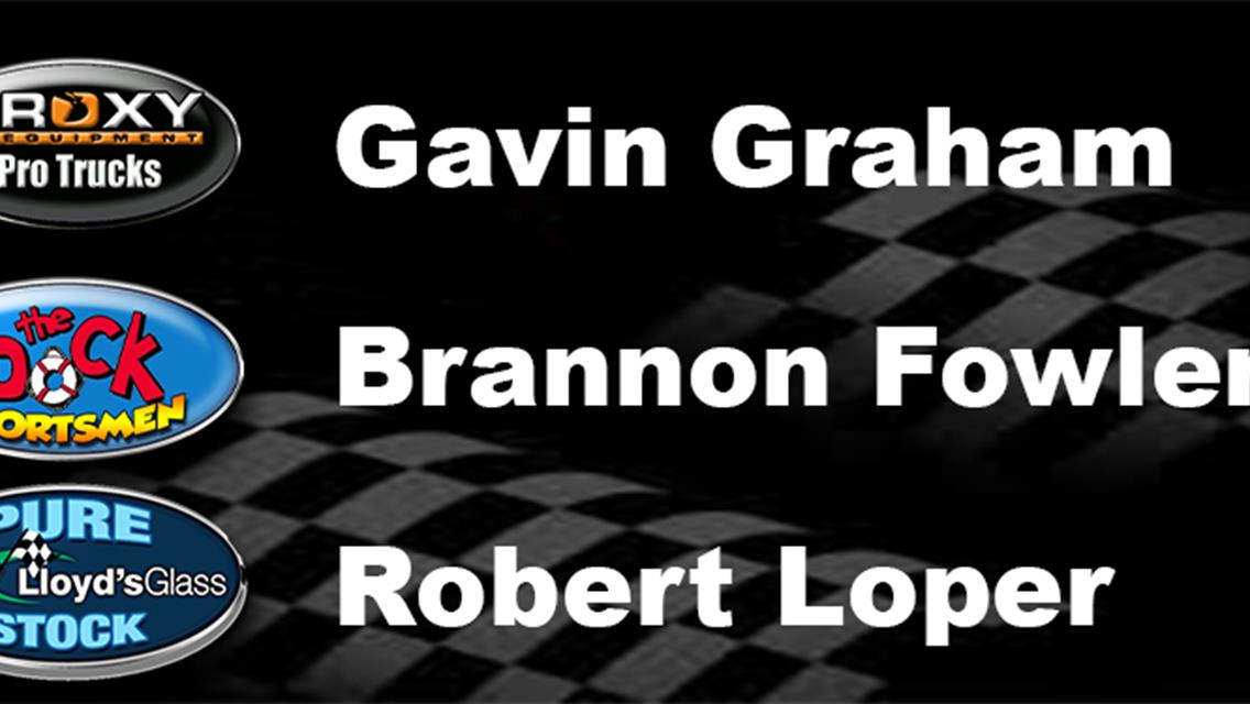 Graham Wins Trucks after Roderick DQ,  Fowler Wins Sportsmen;  Loper in Pure Stock