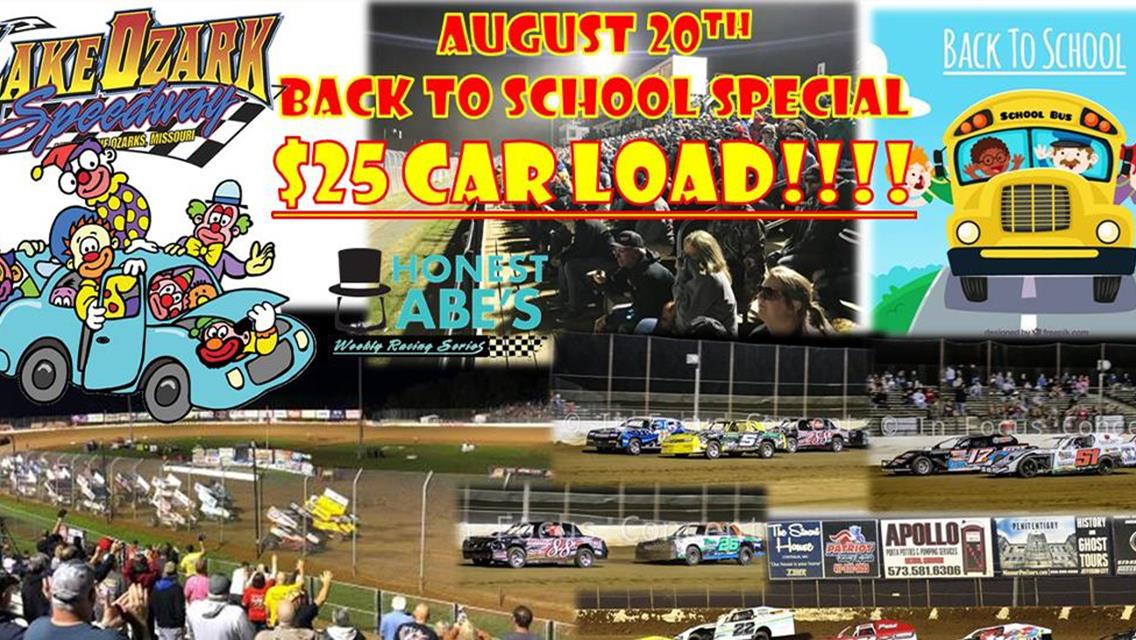 Lake Ozark Speedway Resumes Car Load Special on August 20th