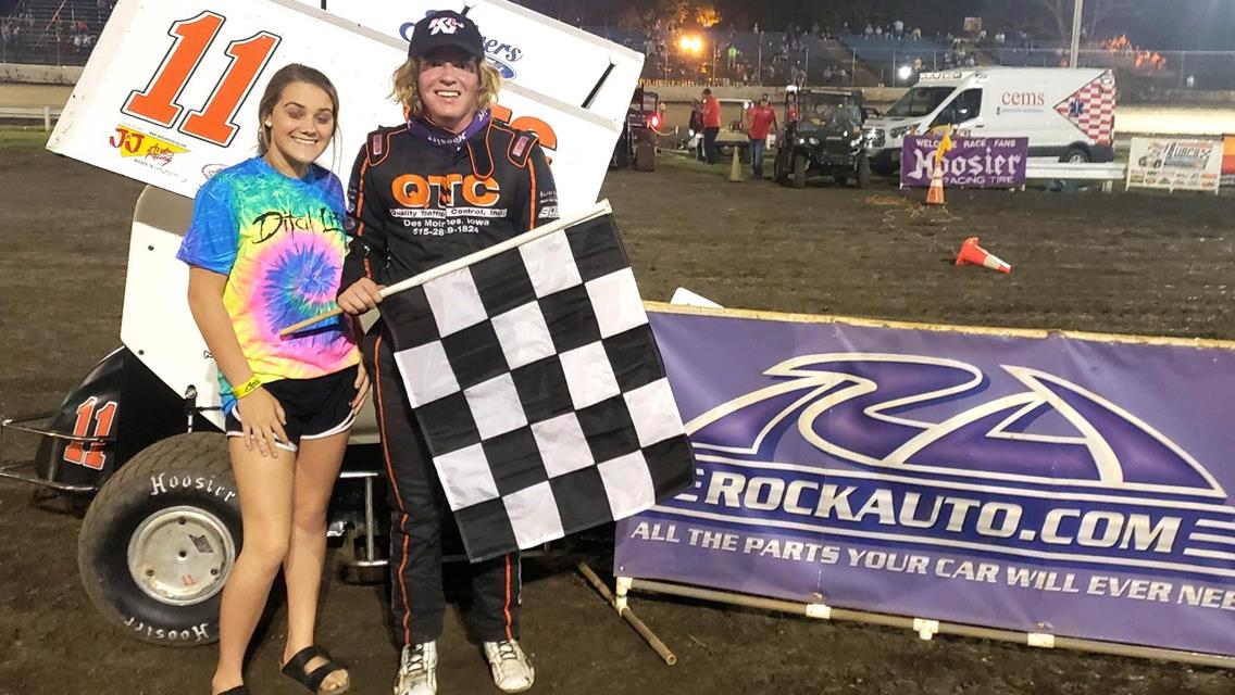 Goodno finishes sweep of www.RockAuto.com USCS Mini Sprint Fall Nationals weekend on Saturday at Riverside