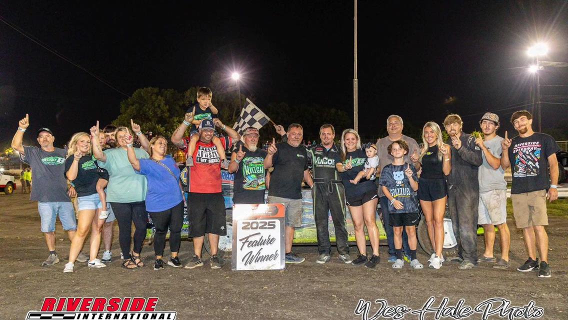 Dillon Knight won the Modified portion of the Cody Burks Memorial on Saturday, August 2 at Riverside Speedway.