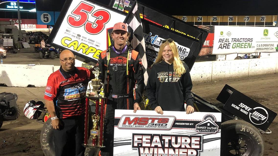Dover Sweeps Midwest Sprint Touring Series Doubleheader at Huset’s Speedway