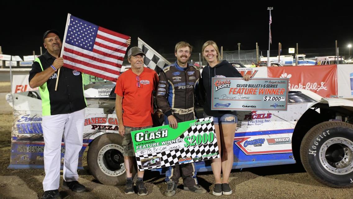 James Wins $5,500 Rayburn Classic On Last Lap Pass; Braaten Collects $3,069 For The Melvin Clash At Southern Oregon To Earn 100th Win