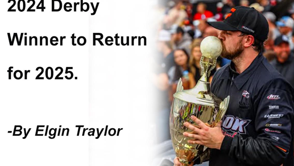 Honeycutt To Be Back for December Derby.