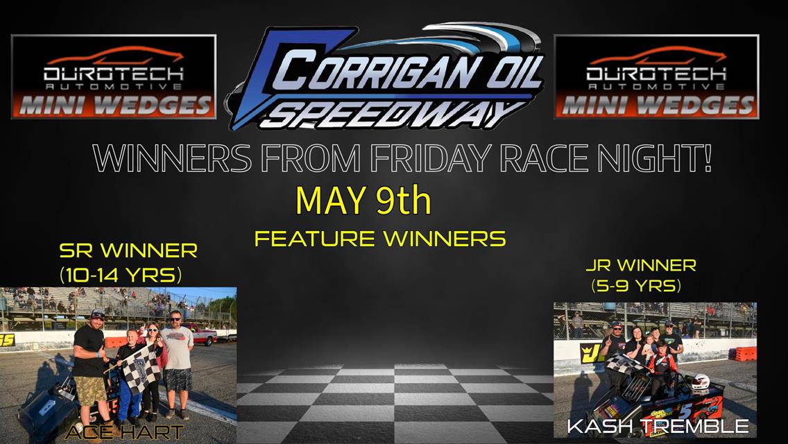 Kash Tremble and Ace Hart Take Home Feature Wins For The DuroTech Automotive Mini Wedges!