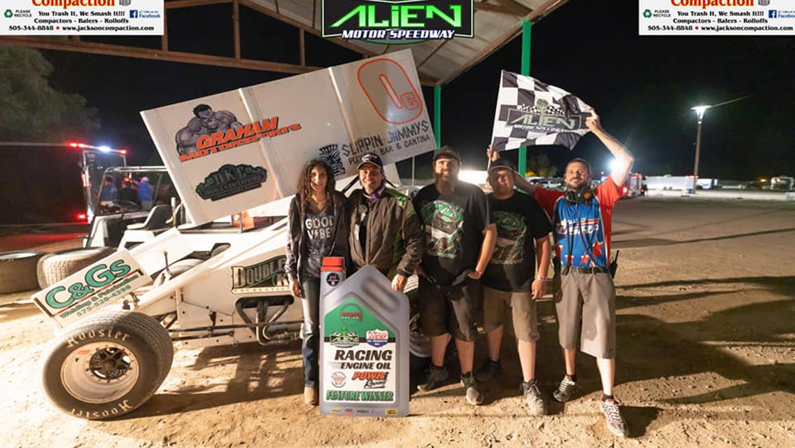 Charlie Graham Grabs Second Straight Alien Super Sprint Feature Victory